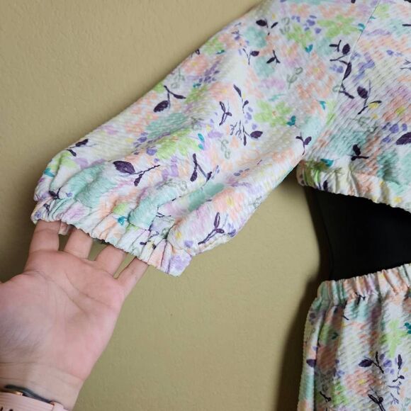 NWT ASOS Floral Cutout Dress - Picture 5 of 11